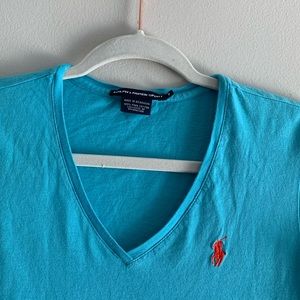 Ralph Lauren Sport Blue short sleeve shirt small